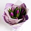 Букет № 569 из 7 сиреневых тюльпанов  — фото 6
