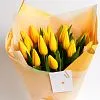 Букет № 571 из 15 желтых тюльпанов — фото 6