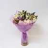 Букет № 429 сиреневый с белыми розами  — фото 6