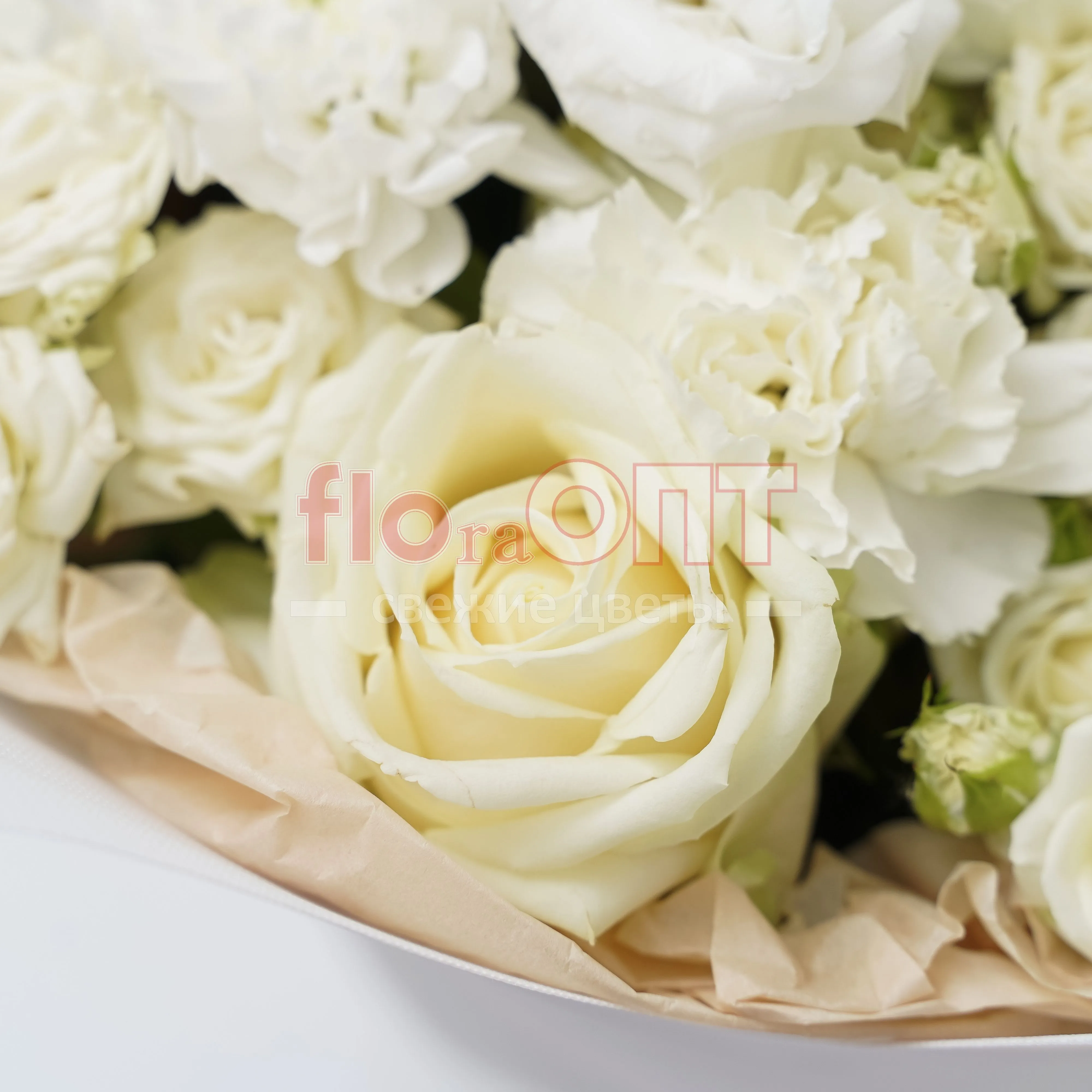 Букет № 18 белый сборный — фото 9