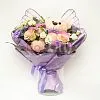 Букет № 541 фиолетовый с игрушкой  — фото 6