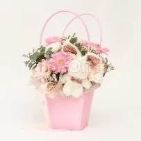 Композиция № 227 в розовой сумочке  — фото 9