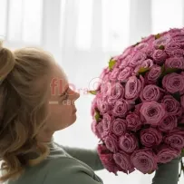 Букет № 453 из 59 сиреневой розы — фото 78