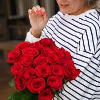 Букет № 557 из 23 красных роз  — фото 15
