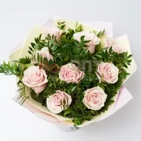 Букет № 300 из роз и зелени — фото 27