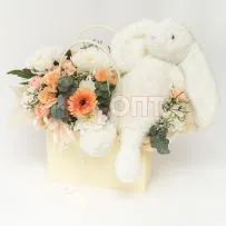 Композиция № 222 в сумочке с игрушкой  — фото 13