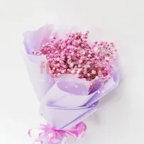 Букет № 374 с розовой гипсофилой  — фото 33