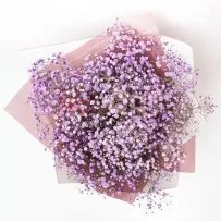 Букет 375 с крашеной гипсофилой  — фото 1