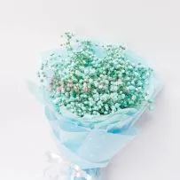 Букет № 372 с голубой гипсофилой  — фото 1