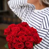 Букет № 557 из 23 красных роз  — фото 14