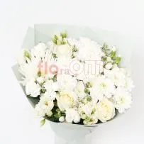Букет № 171 сборный в белой цветовой гамме  — фото 31