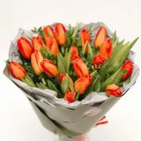 Букет № 563 из 19 тюльпанов — фото 34