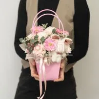 Композиция № 227 в розовой сумочке  — фото 2
