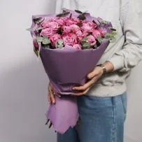 Букет № 549 с фиолетовыми розами  — фото 16