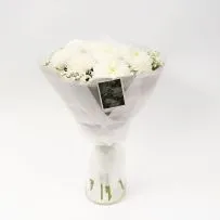 Букет № 545 с белой хризантемой — фото 27