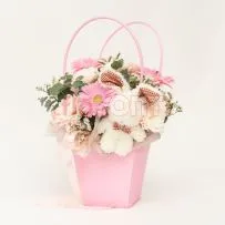 Композиция № 227 в розовой сумочке  — фото 3