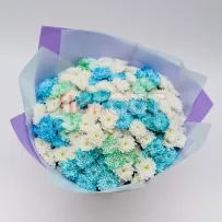 Букет № 130 с кустовой крашенной хризантемой  — фото 21