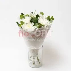 Букет № 468 из белых хризантем — фото 1