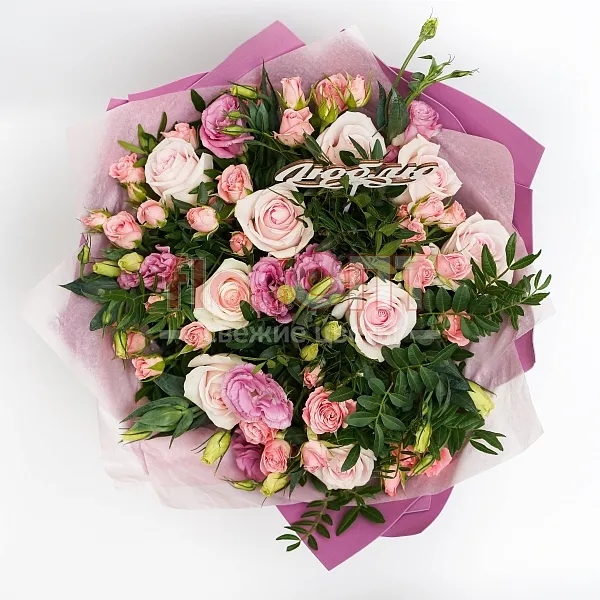 Букет № 272 с розовой розой — фото 2