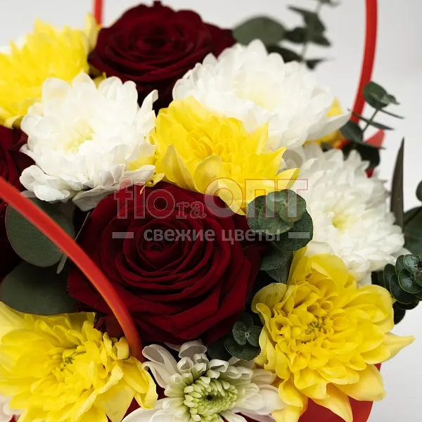 Композиция № 215 сборная в красной сумочке — фото 2