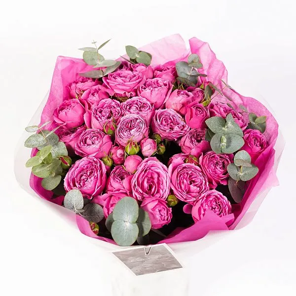 Букет № 546 с пионовидной розой  — фото 2