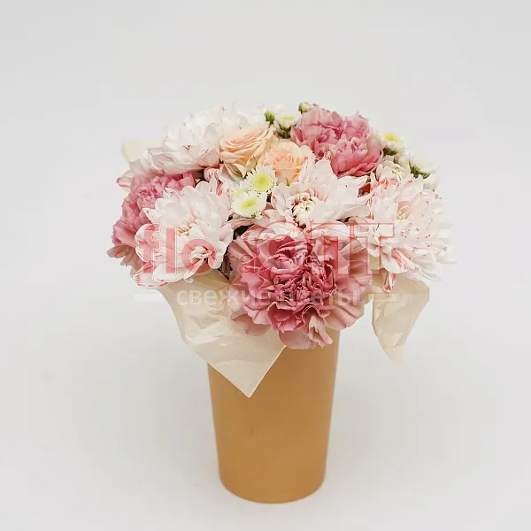 Цветочный стаканчик № 155 розовый  — фото 1