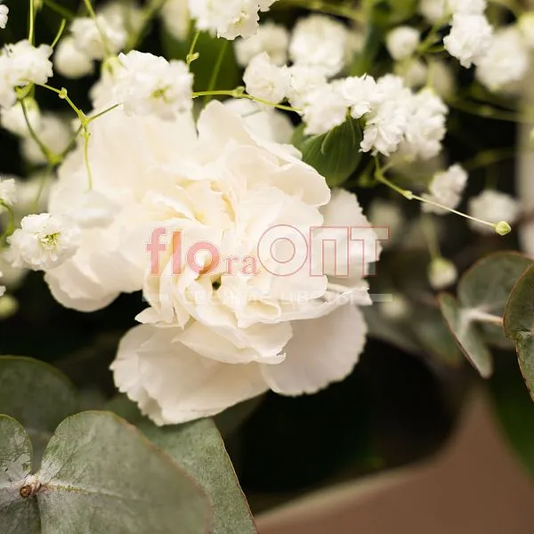 Коробка № 236 с белой одиночной хризантемой  — фото 4