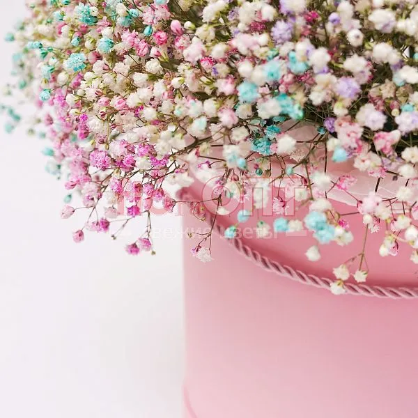 Коробка № 177 с цветной гипсофилой  — фото 5