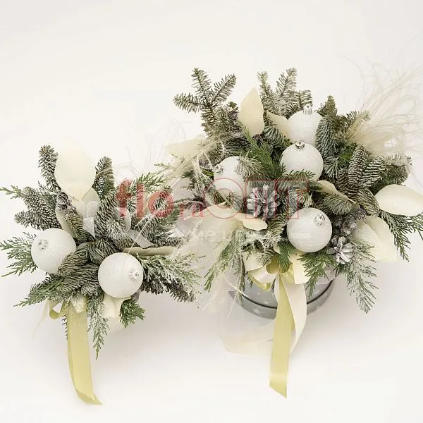 Новогодняя композиция № 44 в коробке  — фото 4