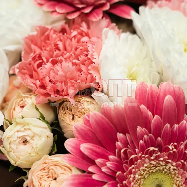 Букет № 517 сборный с герберами — фото 5