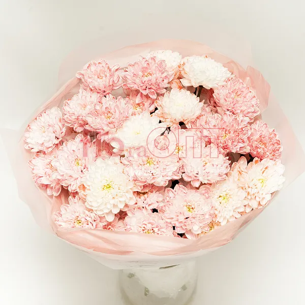 Букет № 533 с розовой хризантемой  — фото 3
