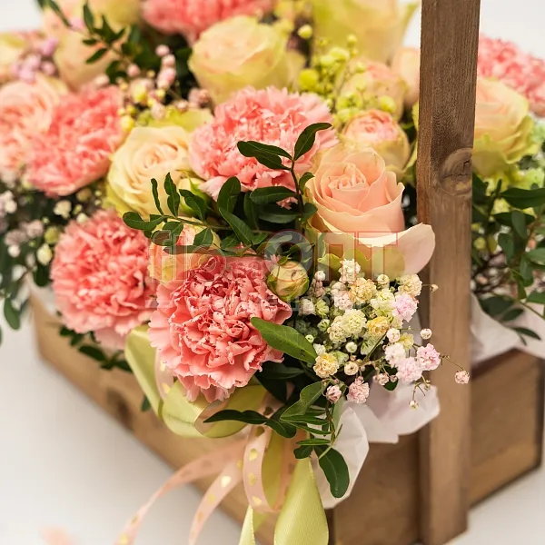 Композиция № 207 с гвоздикой и розой  — фото 5