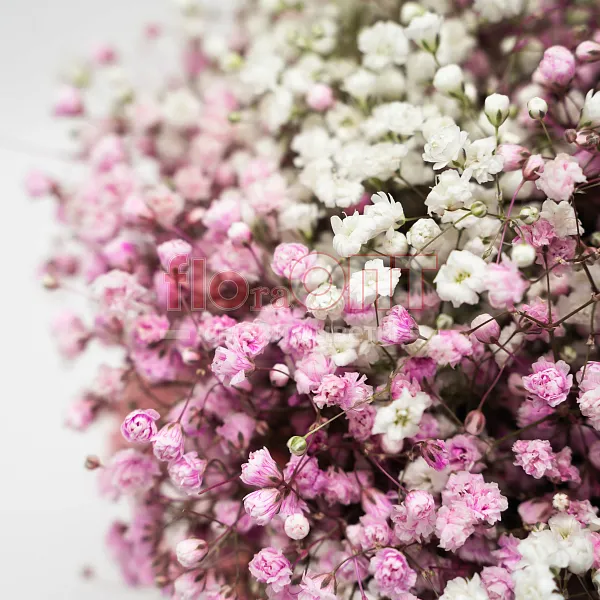 Цветочный стаканчик № 160 с цветной гипсофилой  — фото 5