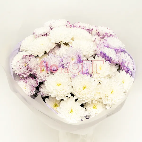 Букет № 529 с фиолетовой хризантемой  — фото 2
