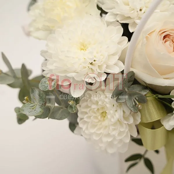 Композиция № 219 в белой сумочке сборная  — фото 5