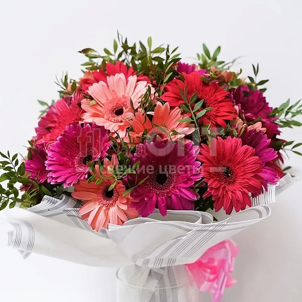 Букет № 269 из герберы и фисташки — фото 3