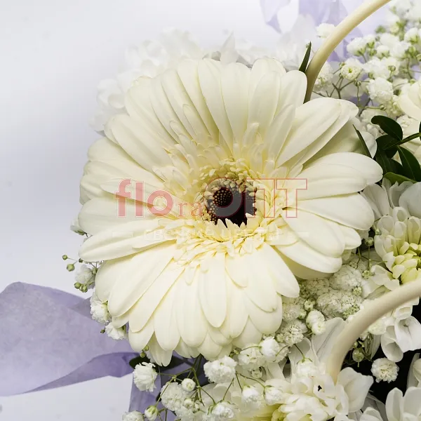 Композиция № 286 с белыми герберами  — фото 4
