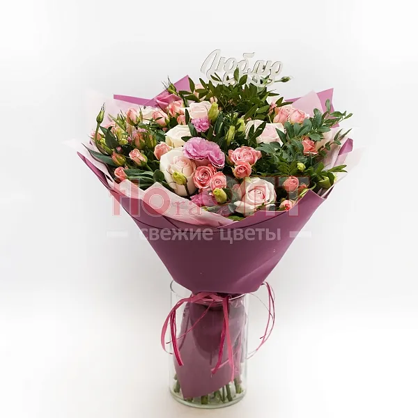 Букет № 272 с розовой розой — фото 1