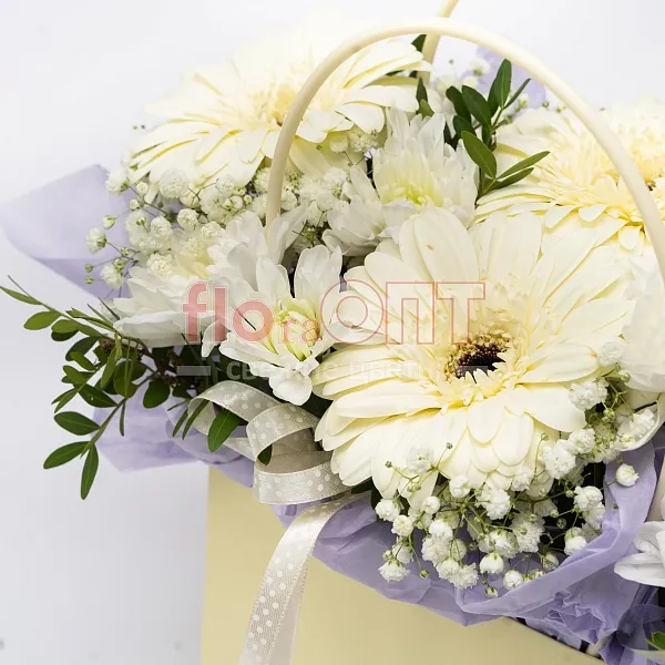 Композиция № 286 с белыми герберами  — фото 2