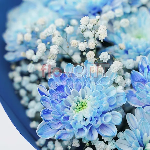 Букет № 160 с крашеной хризантемой  — фото 5