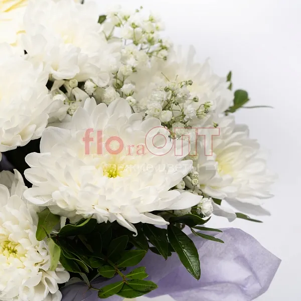 Композиция № 286 с белыми герберами  — фото 5