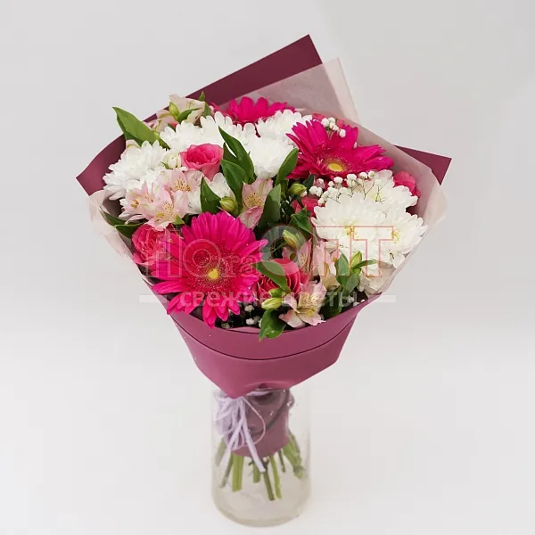 Букет № 510 с герберами сборный  — фото 1