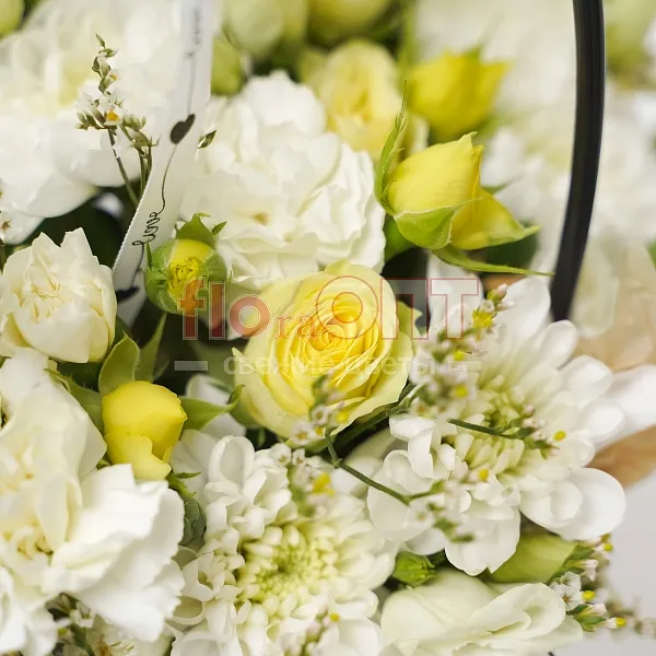 Композиция № 187 сборная в белой цветовой гамме  — фото 4