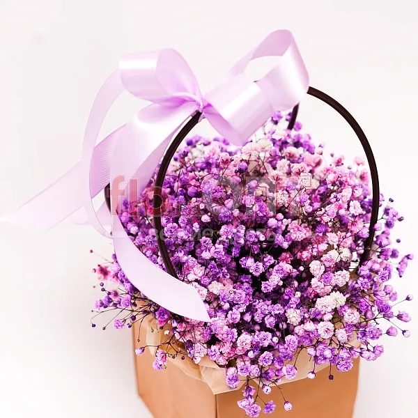 Композиция № 161 с крашеной гипсофилой  — фото 2