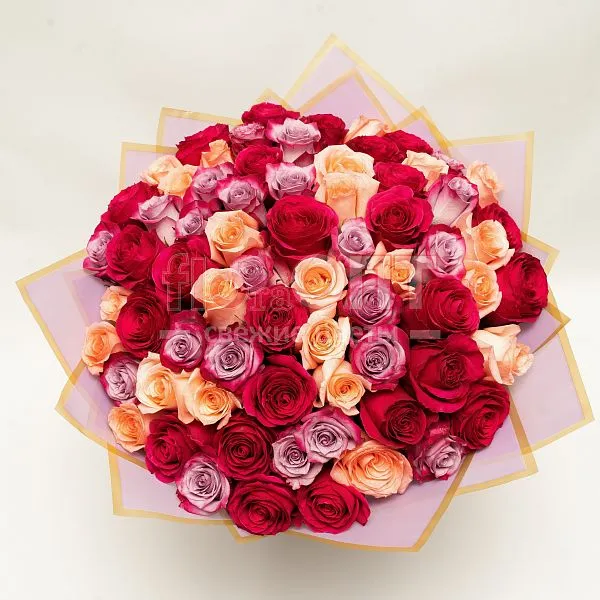 Букет № 550 из 75 эквадорских роз — фото 1