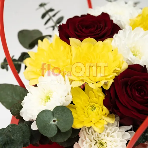 Композиция № 215 сборная в красной сумочке — фото 4