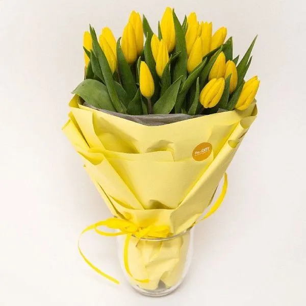 Букет № 558 из 21 тюльпана  — фото 2
