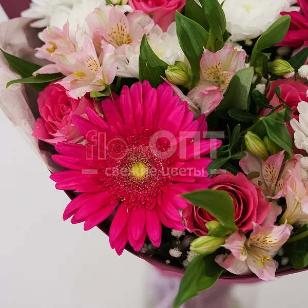 Букет № 510 с герберами сборный  — фото 3