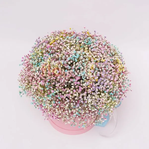 Коробка № 177 с цветной гипсофилой  — фото 2