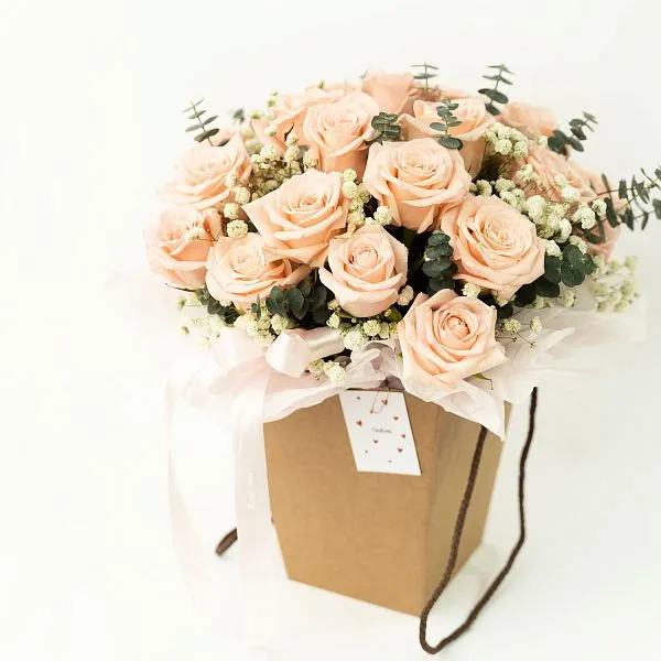 Композиция № 234 в крафтовой сумочке  — фото 2